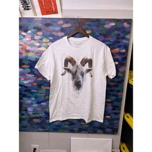 Daddy Yankee Legendaddy World Tour 2022 Goat Graphic T-Shirt Mens Large White